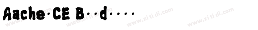 AachenCE Bold字体转换